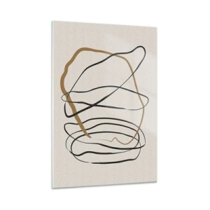 Billede på glas - Komposition - dans i besiddelse - 50x70 cm