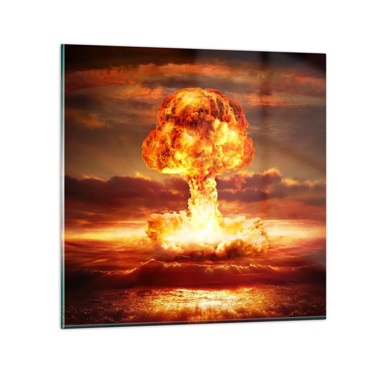 Billede på glas - Og enden vil komme - 70x70 cm