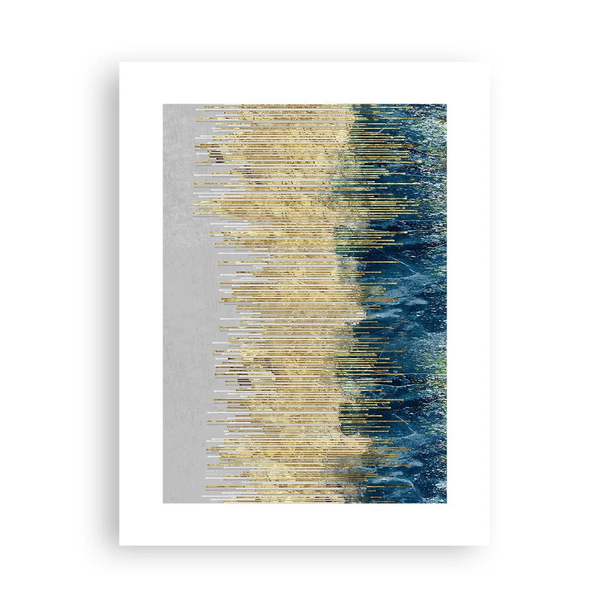 Plakat - Forgyldt grænse - 30x40 cm