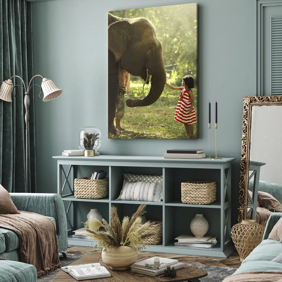 Lærredstryk - Billede på lærred - Venskabets kraft - 70x100 cm