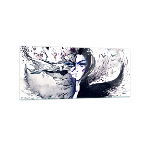 Billede på glas - Dæmonisk og smuk - 120x50 cm