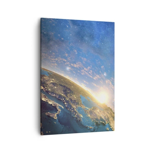 Lærredstryk - Billede på lærred - Lad os se på hinanden på afstand - 50x70 cm