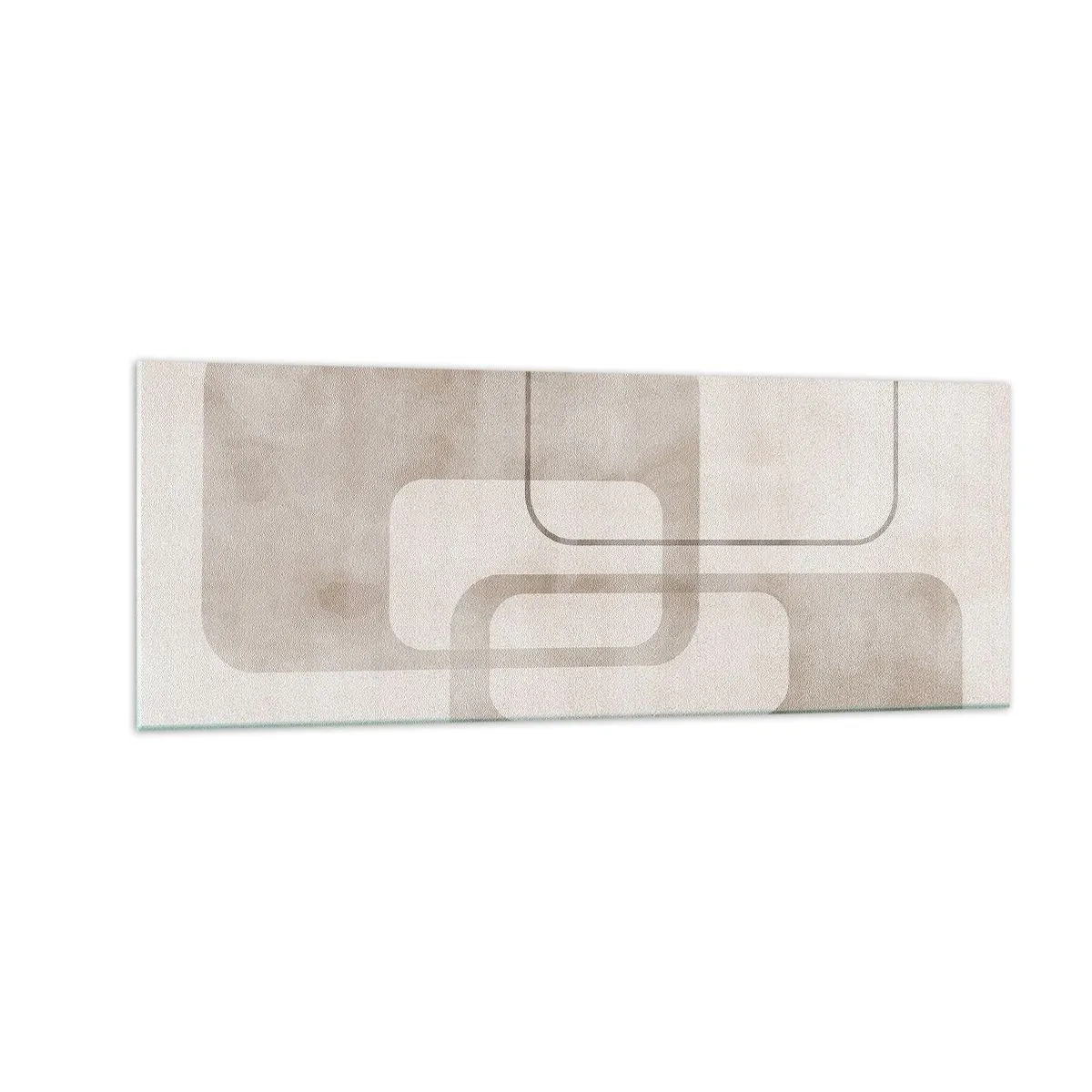 Billede på glas - Geometrisk fuga - 140x50 cm