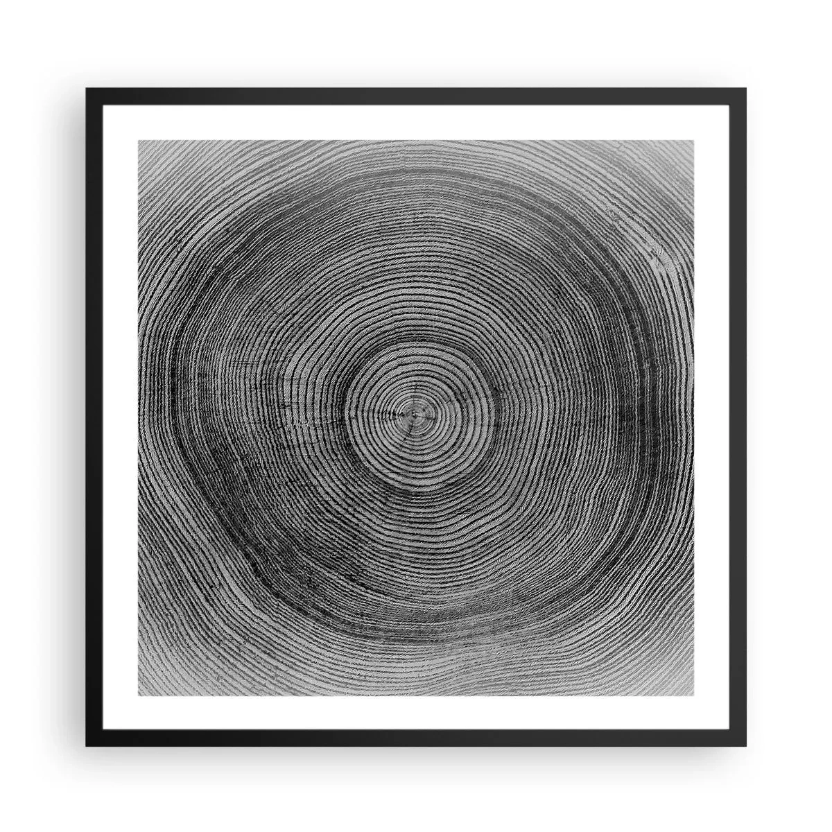 Plakat i sort ramme - Et tegn på tiden - 60x60 cm