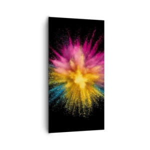 Lærredstryk - Billede på lærred - Farvernes fødsel  - 65x120 cm