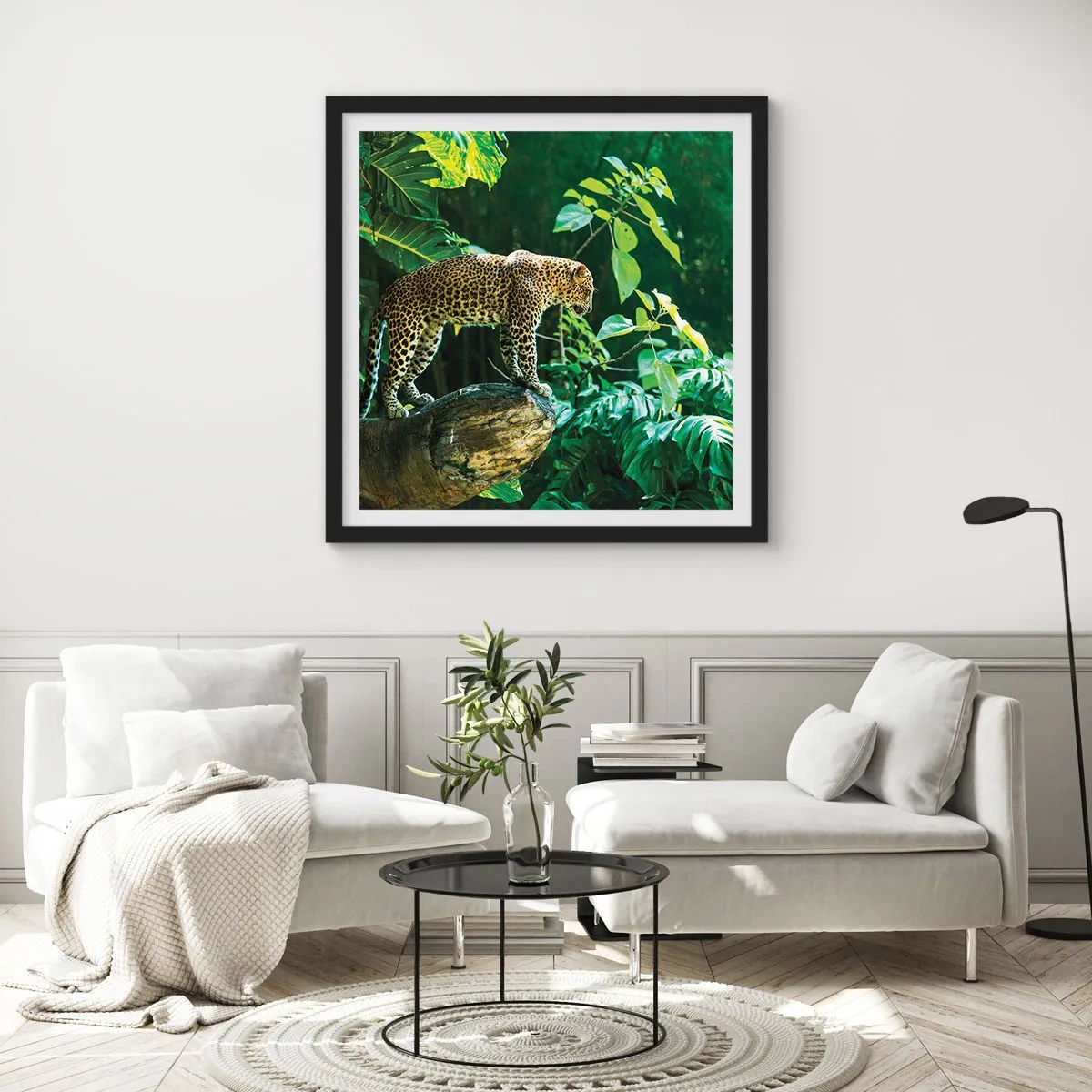 Plakat i sort ramme - Til jagt? - 30x30 cm