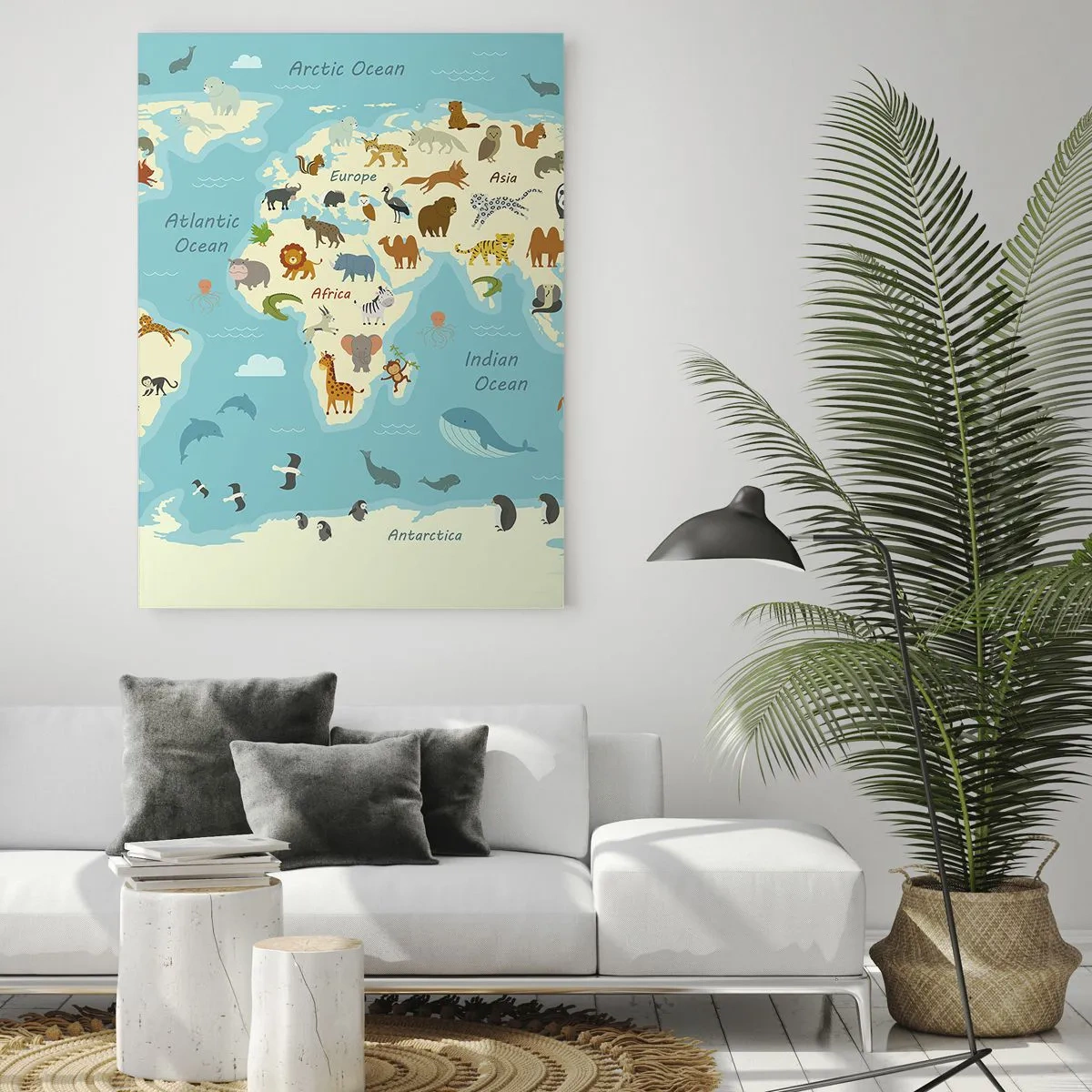 Billede på glas - Gode naboer - 50x70 cm