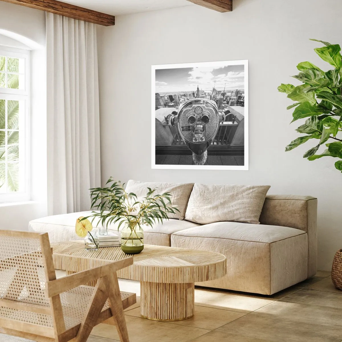 Plakat - Byen over byer - 50x50 cm