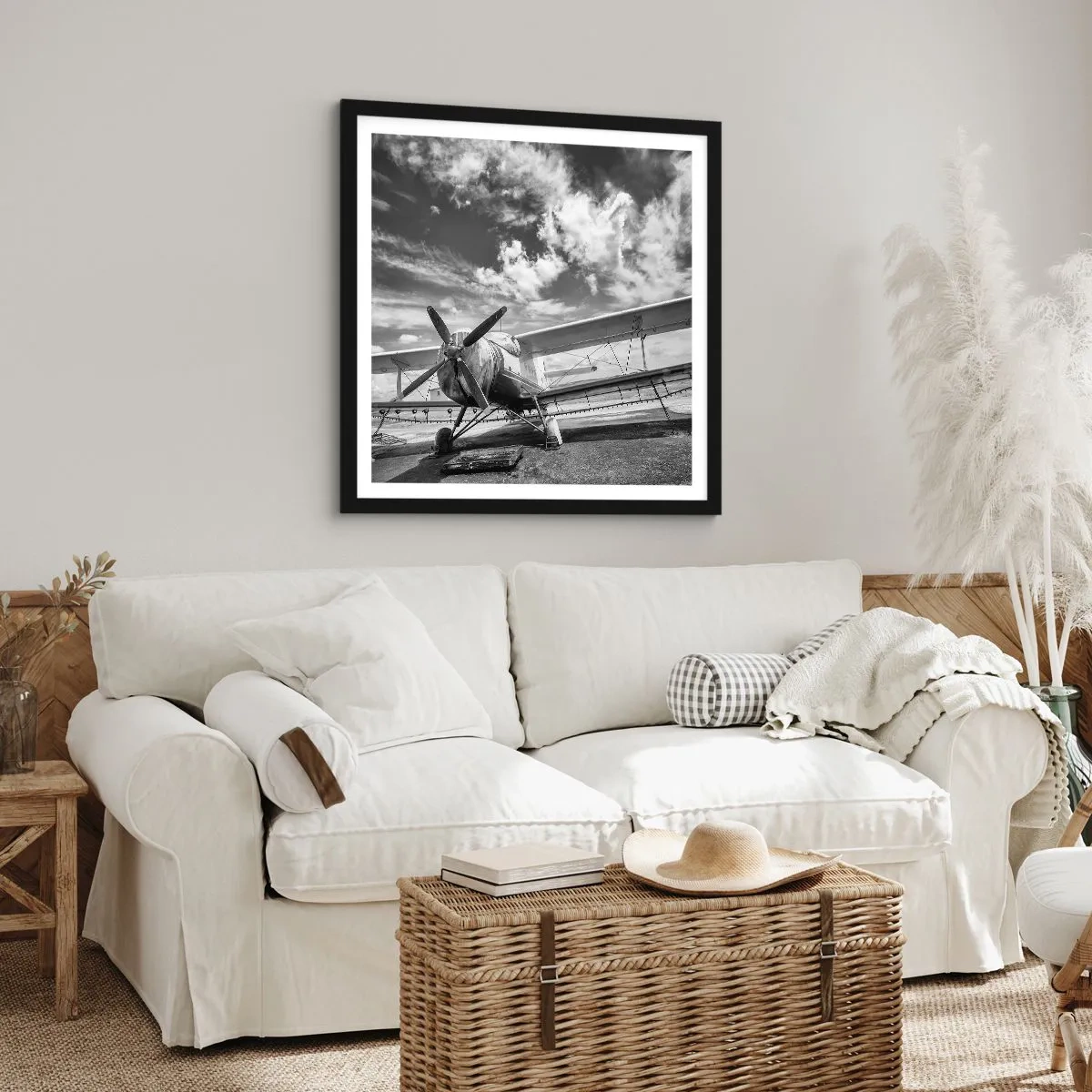 Plakat i sort ramme - Jeg kan ikke vente! - 30x30 cm