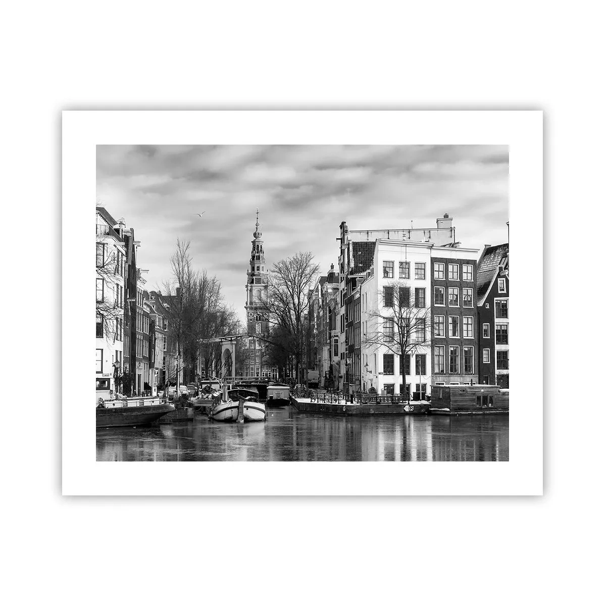 Plakat - Amsterdam stemning - 50x40 cm