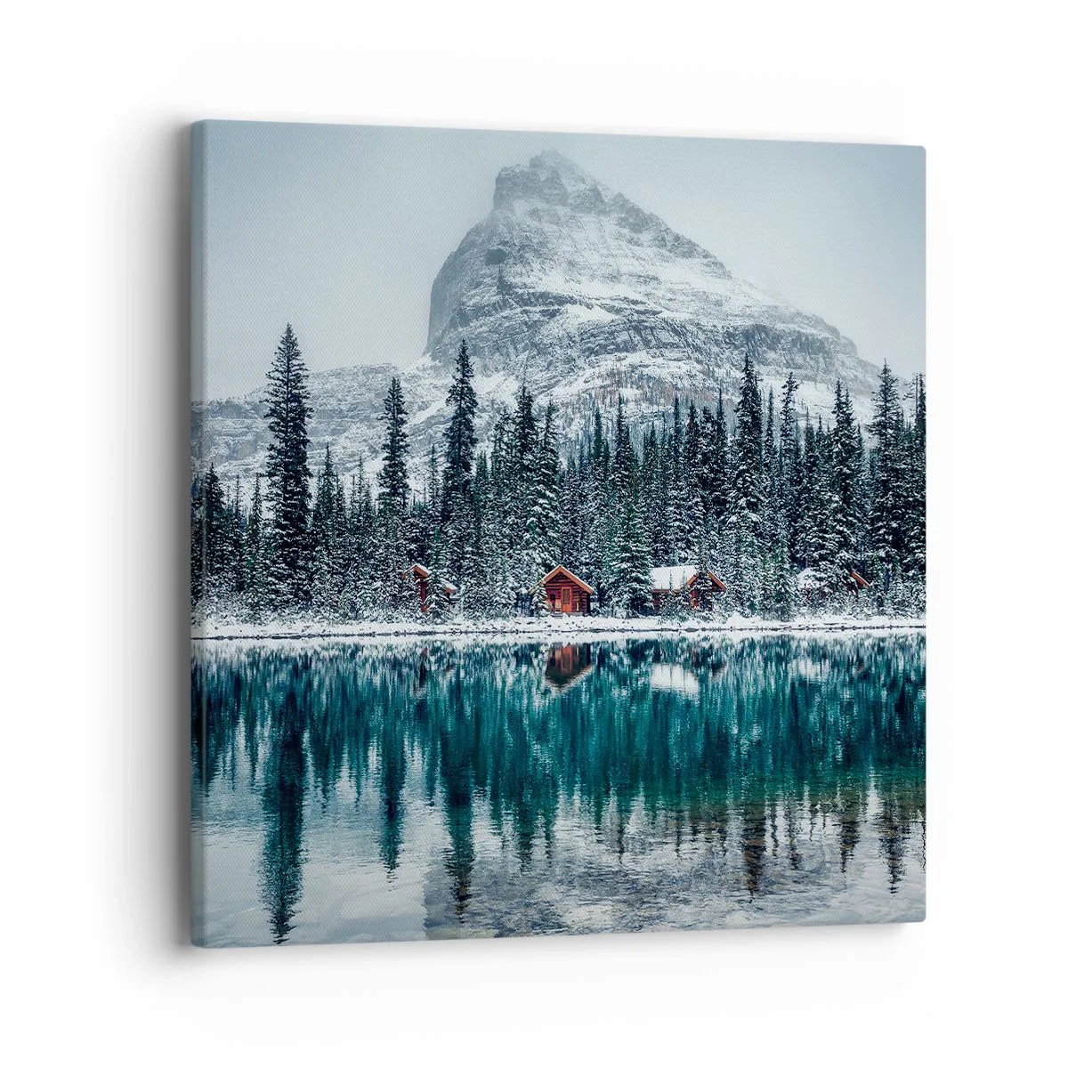 Lærredstryk - Billede på lærred - En canadisk retræte - 40x40 cm