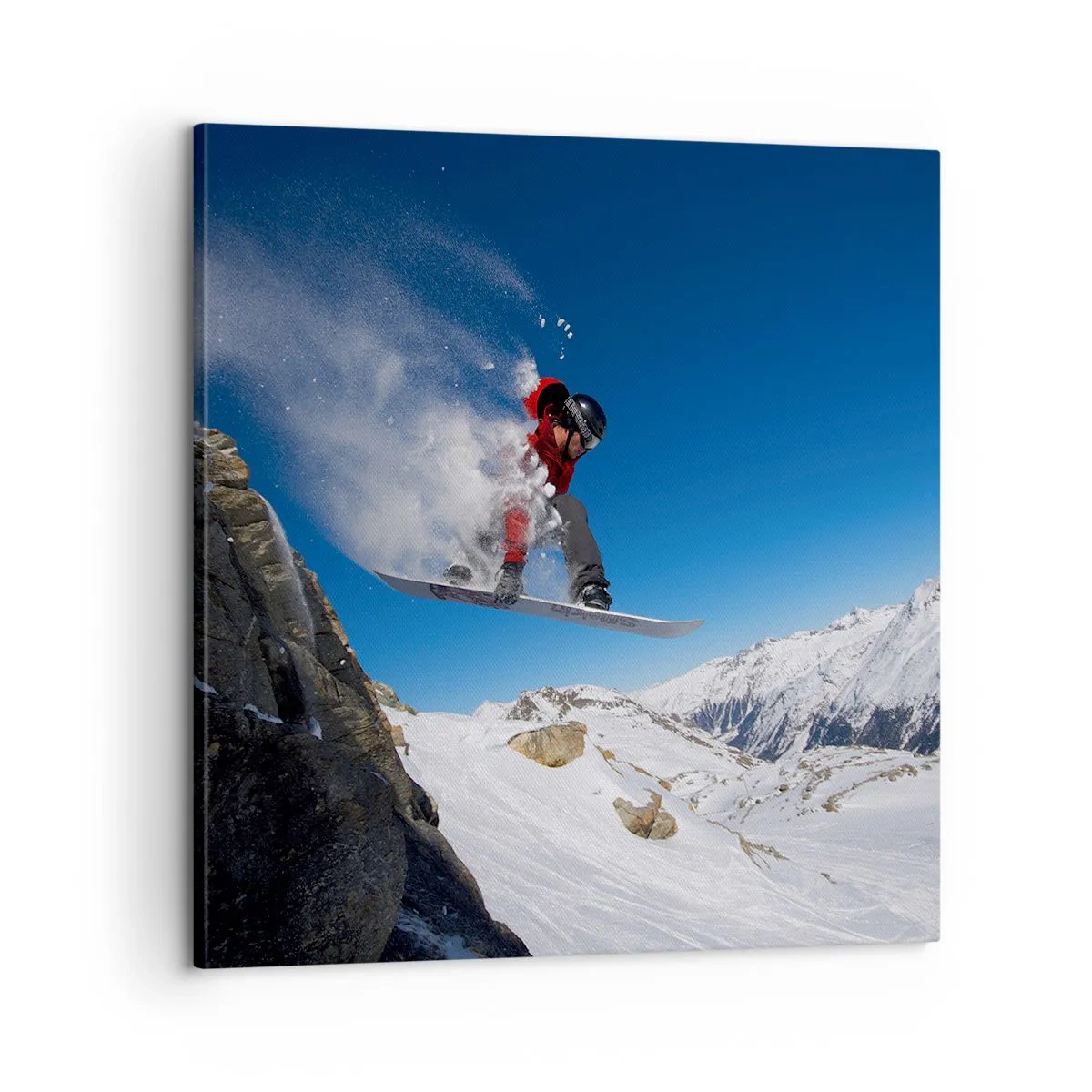 Lærredstryk - Billede på lærred - Og du er blevet en del af rummet - 60x60 cm