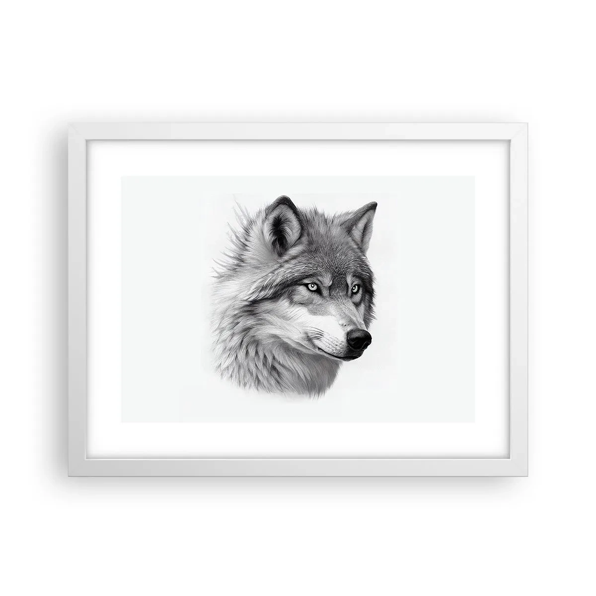 Plakat i hvid ramme - Alpha - uden tvivl - 40x30 cm