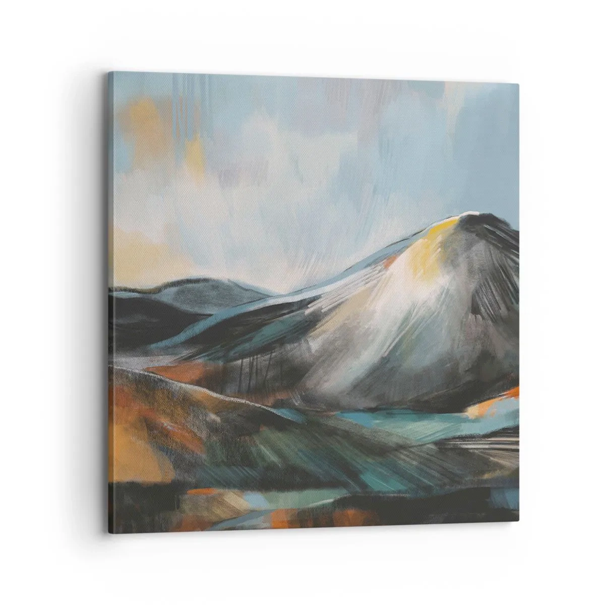 Lærredstryk - Billede på lærred - Rå og smuk - 70x70 cm