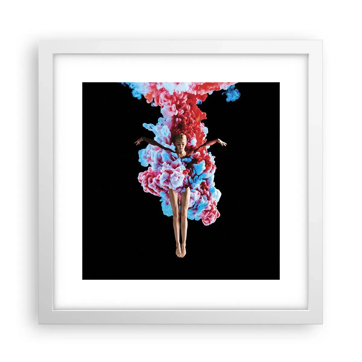 Plakat i hvid ramme - I fuld blomstring - 30x30 cm