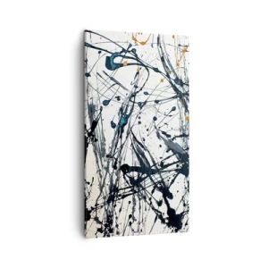 Lærredstryk - Billede på lærred - Ekspressionistisk abstraktion - 45x80 cm