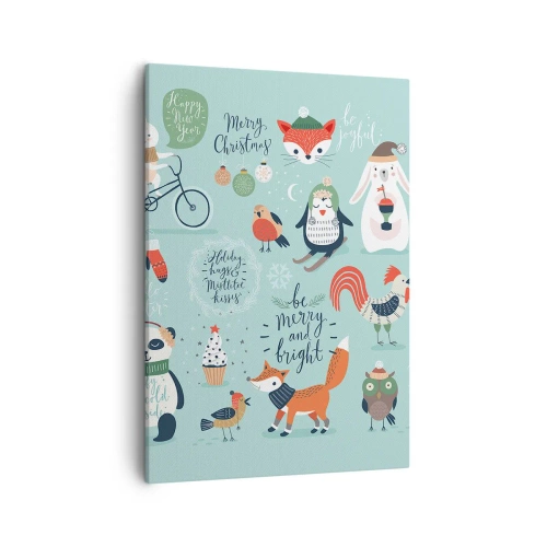 Lærredstryk - Billede på lærred - Må det altid være jul allerede nu! - 50x70 cm