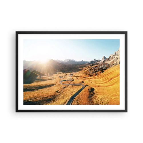 Plakat i sort ramme - I en gylden dal - 70x50 cm