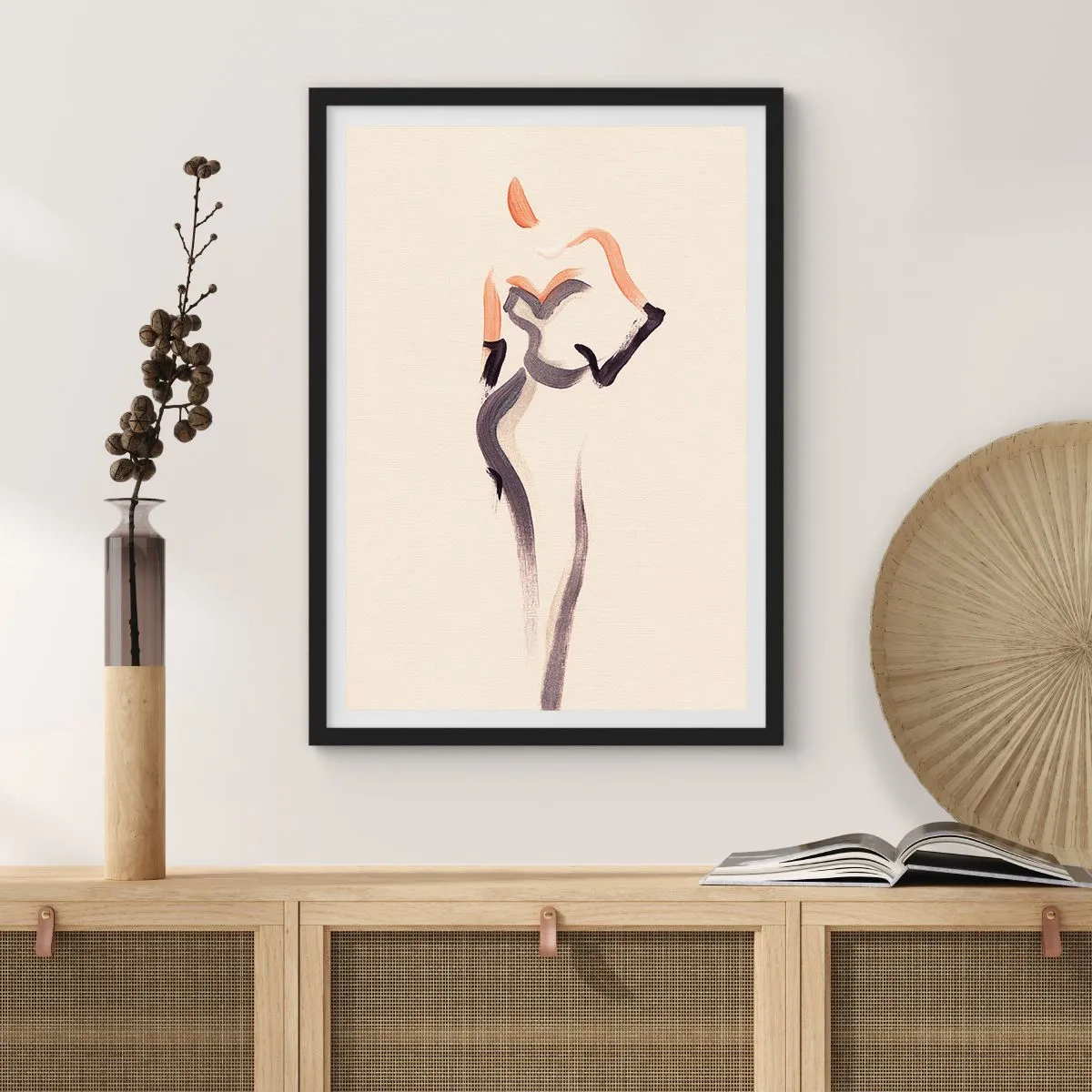 Plakat i sort ramme - Fra de gyldne år i Hollywood - 50x70 cm