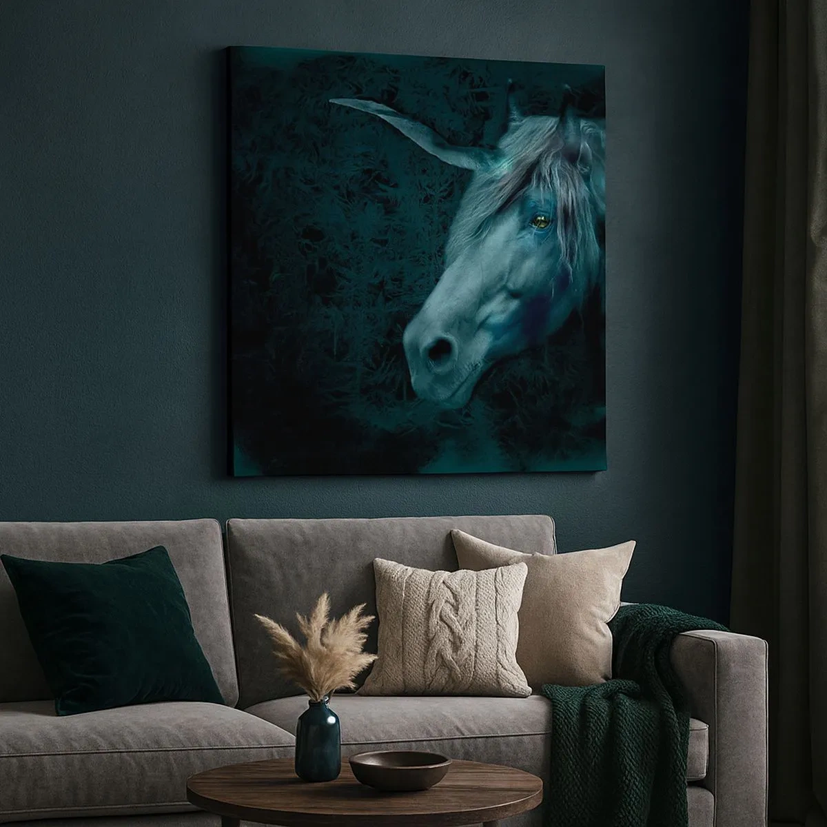 Lærredstryk - Billede på lærred - I en eventyrlig skov - 30x30 cm