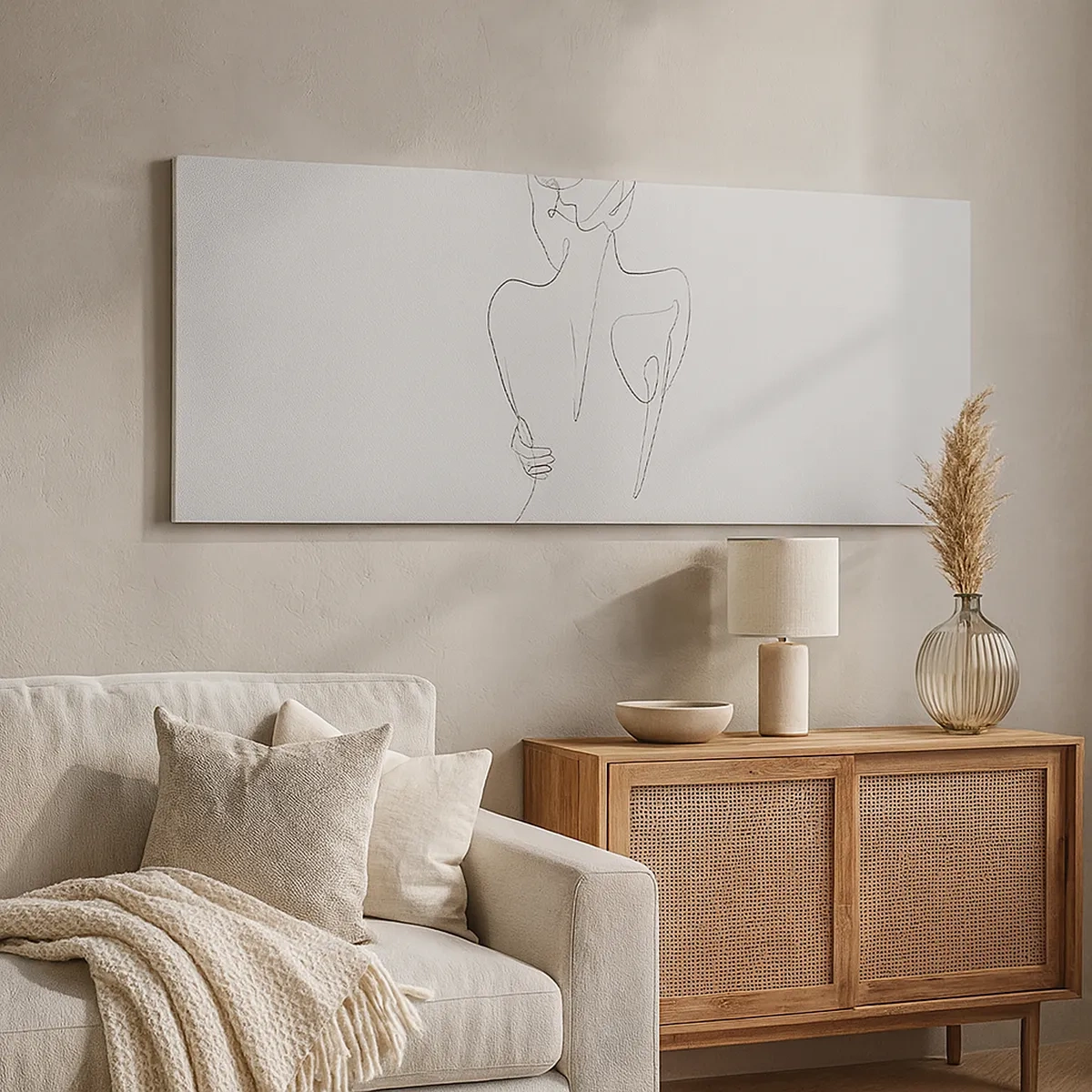 Lærredstryk - Billede på lærred - Kroppens musik - 30x30 cm