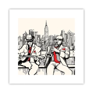 Plakat - New York improvisation - 30x30 cm