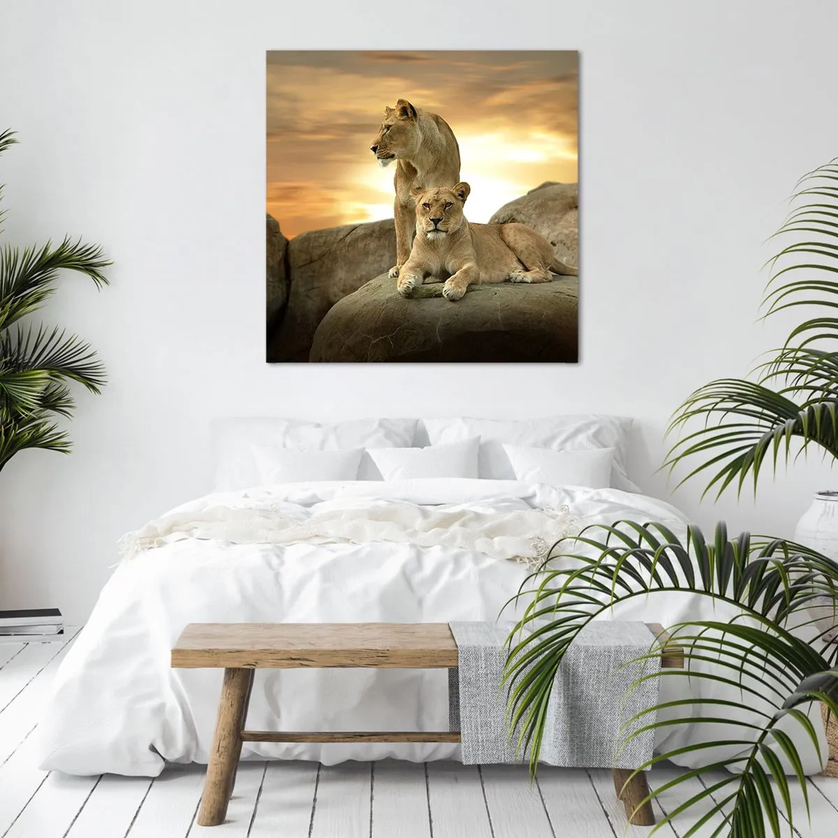 Lærredstryk - Billede på lærred - Kongelig majestæt - 30x30 cm