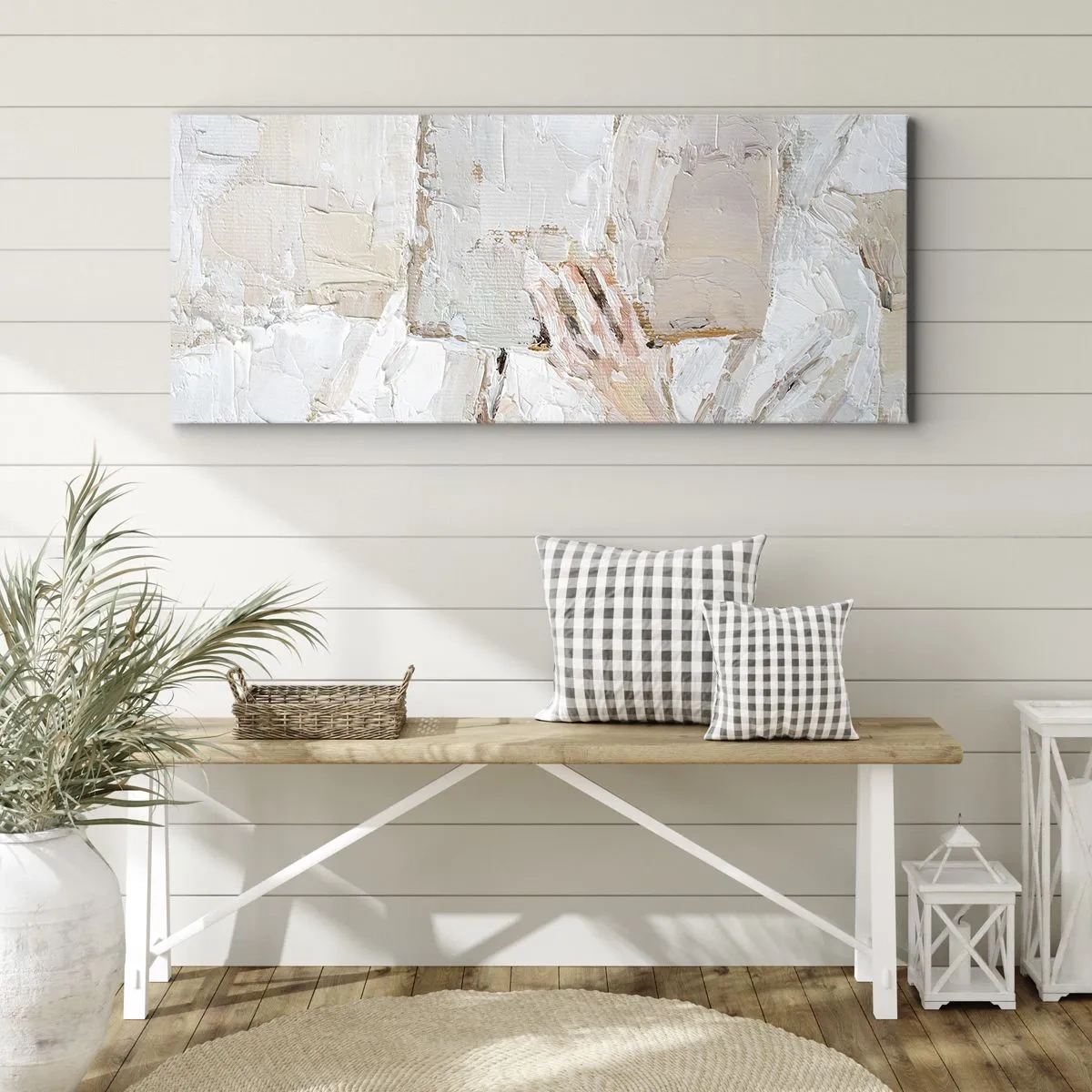 Lærredstryk - Billede på lærred - I en anden verden - 100x40 cm