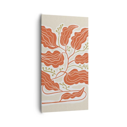 Lærredstryk - Billede på lærred - Folk og koral - 65x120 cm