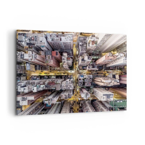 Lærredstryk - Billede på lærred - Hilsner fra Hong Kong - 100x70 cm