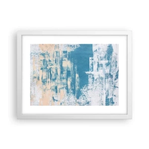 Plakat i hvid ramme - Gennem istappen - 40x30 cm