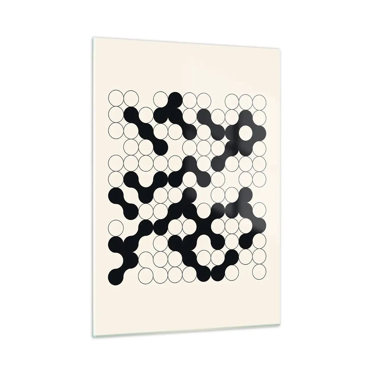 Billede på glas - Kinesisk spil - variation - 50x70 cm