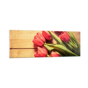 Billede på glas - Forårets tilståelse - 90x30 cm