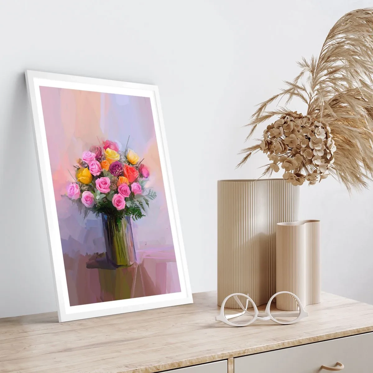 Plakat i hvid ramme - Bevaret skønhed - 70x100 cm