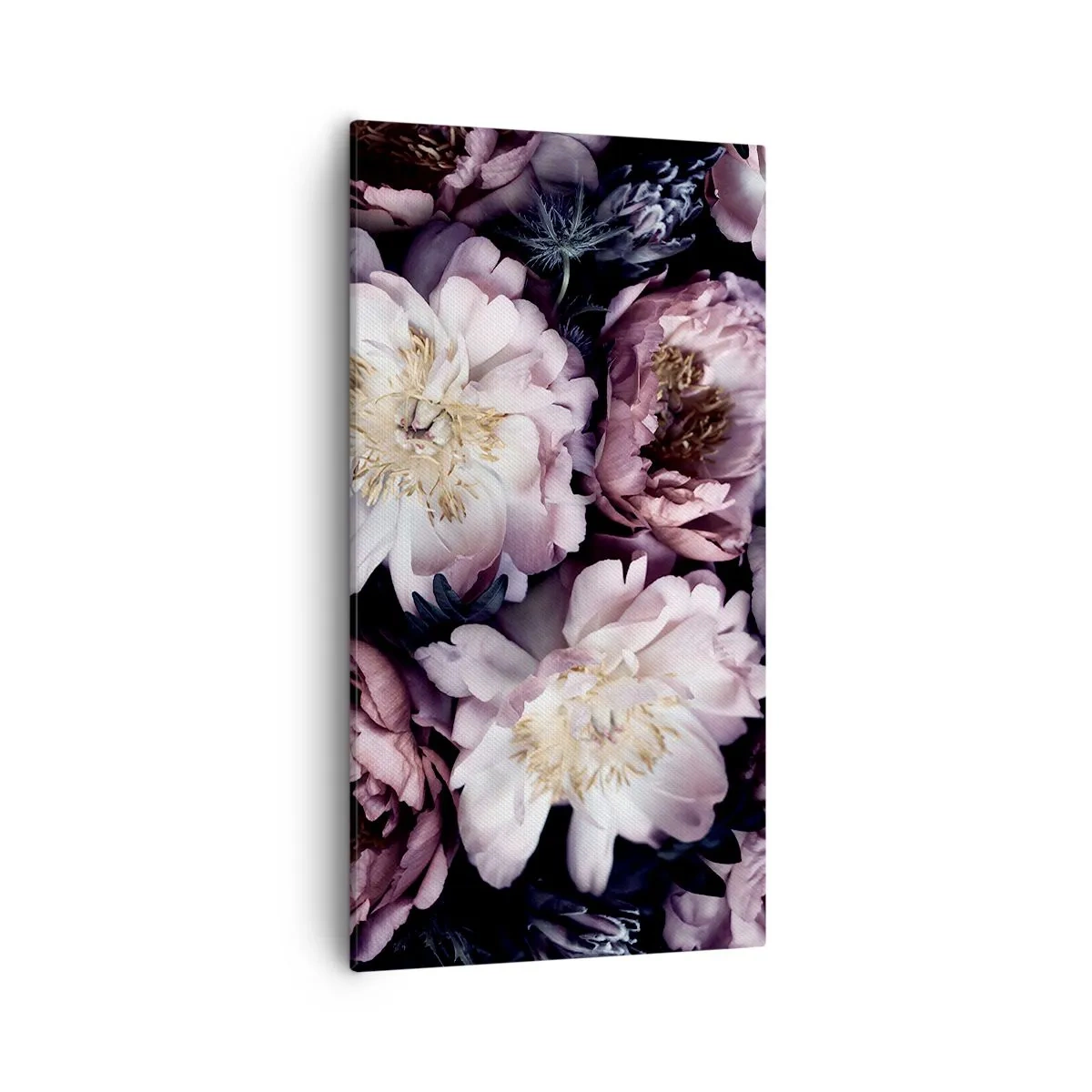 Lærredstryk - Billede på lærred - Gammeldags buket - 55x100 cm