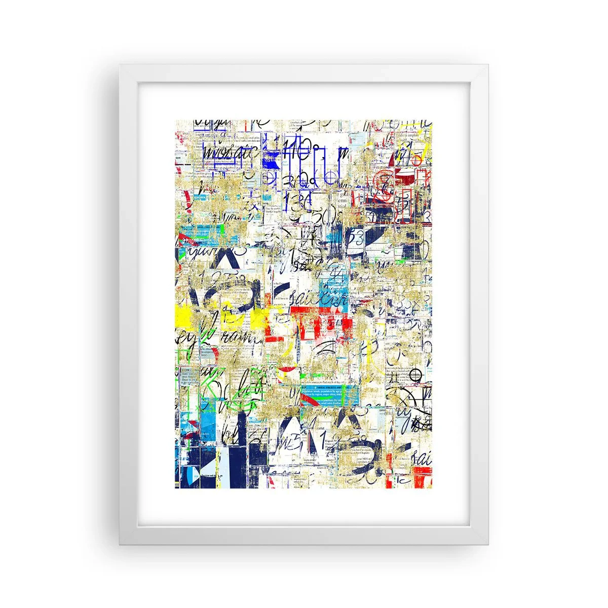 Plakat i hvid ramme - Simpelthen en fryd for øjet - 30x40 cm