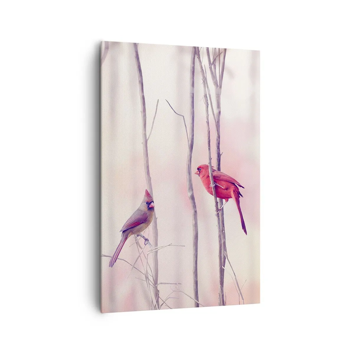 Lærredstryk - Billede på lærred - Fortællingen om den lyserøde skov - 80x120 cm