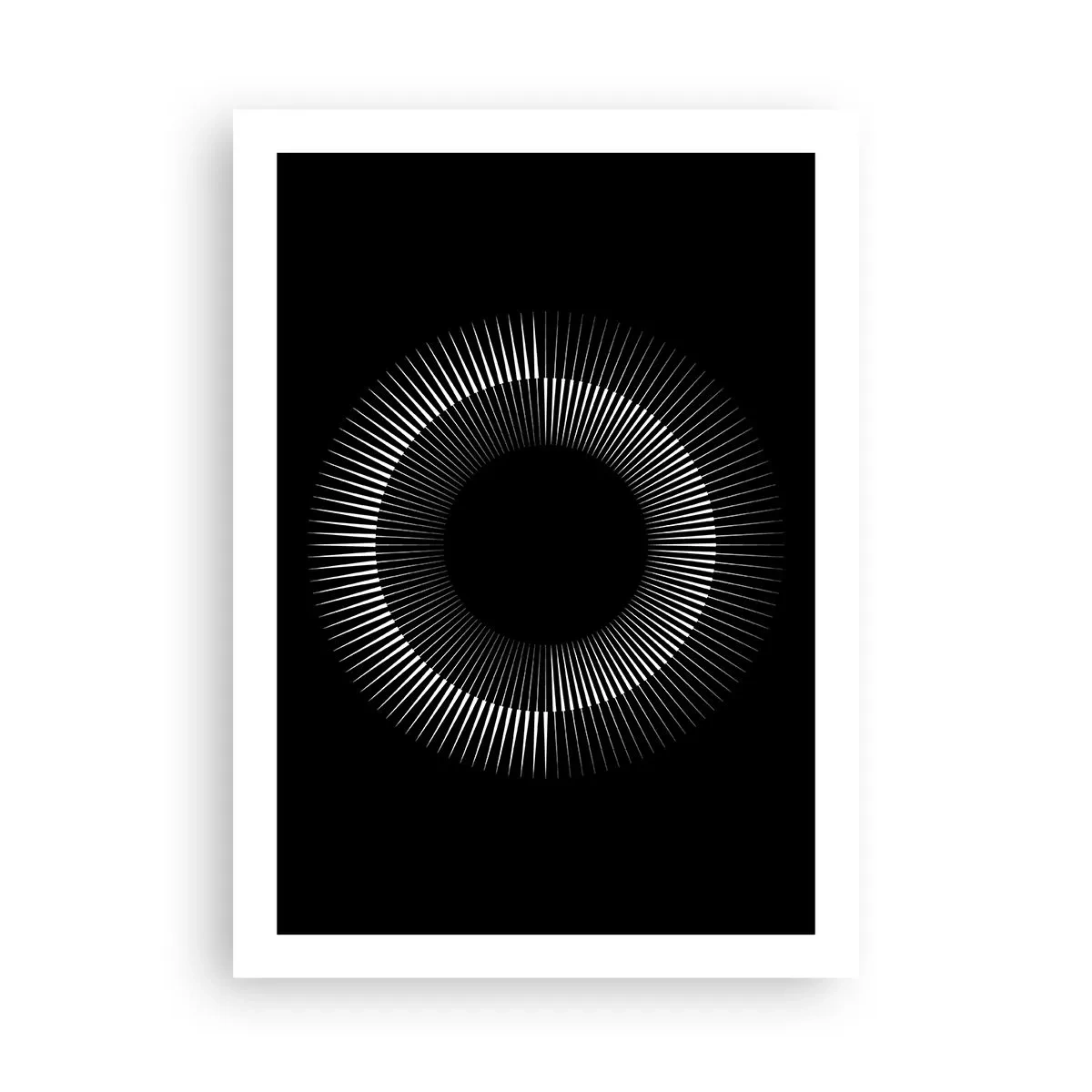 Plakat - Sort sol - 50x70 cm