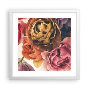 Plakat i hvid ramme - Fejring af livet - 40x40 cm