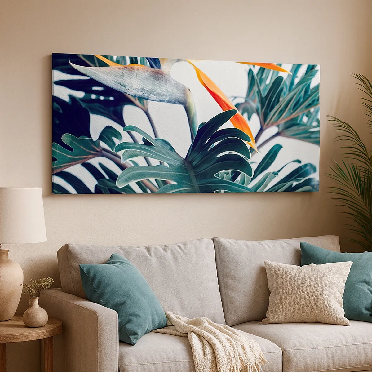 Lærredstryk - Billede på lærred - Fuglebur - 30x30 cm