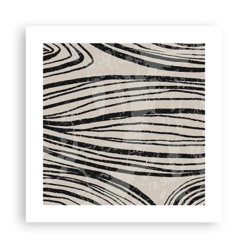 Plakat - Et spild af linjer - 40x40 cm
