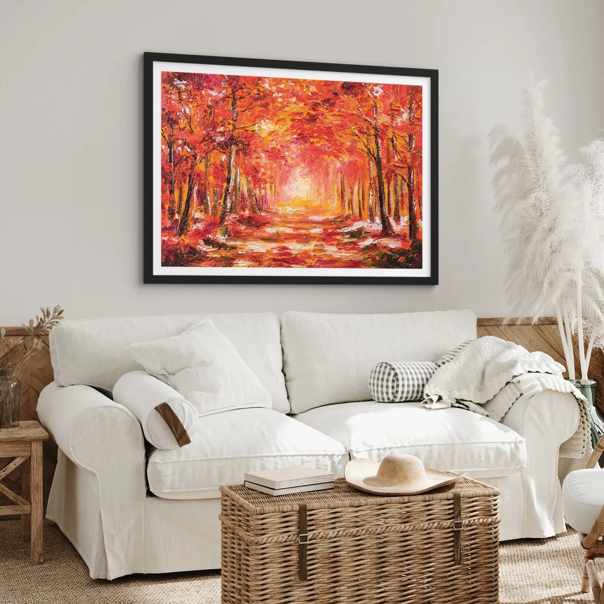 Plakat i sort ramme - Kobberskov - 70x50 cm