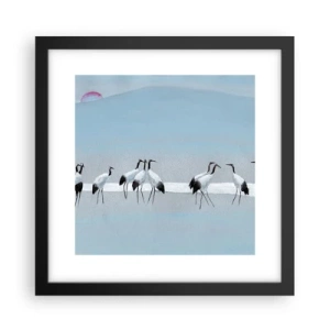 Plakat i sort ramme - Efter en varm dag - 30x30 cm