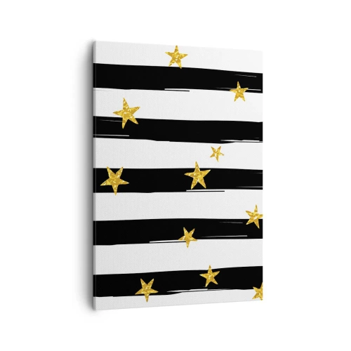 Lærredstryk - Billede på lærred - Vi blev alle født under en heldig stjerne - 50x70 cm