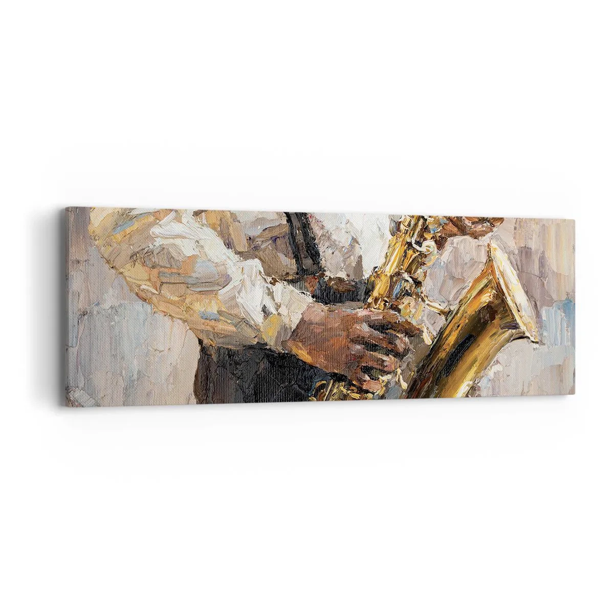 Lærredstryk - Billede på lærred - Tid til at gå solo - 90x30 cm