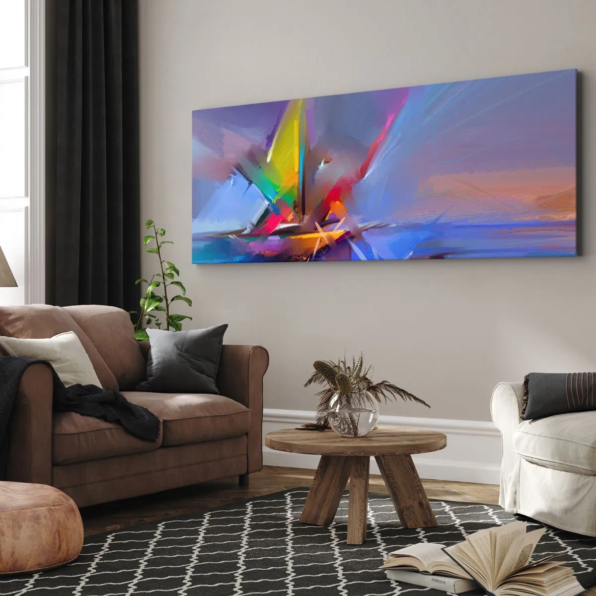 Lærredstryk - Billede på lærred - Propeller som en fugl - 140x50 cm