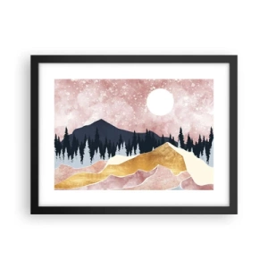 Plakat i sort ramme - Nattevagt - 40x30 cm