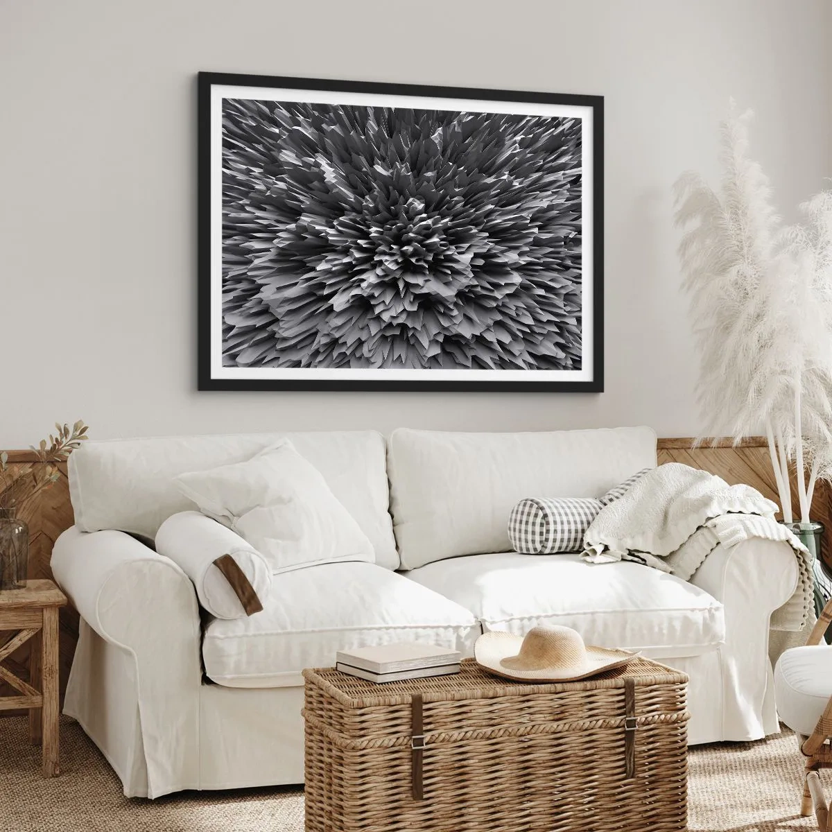 Plakat i sort ramme - Det kan ikke blive skarpere end dette - 100x70 cm