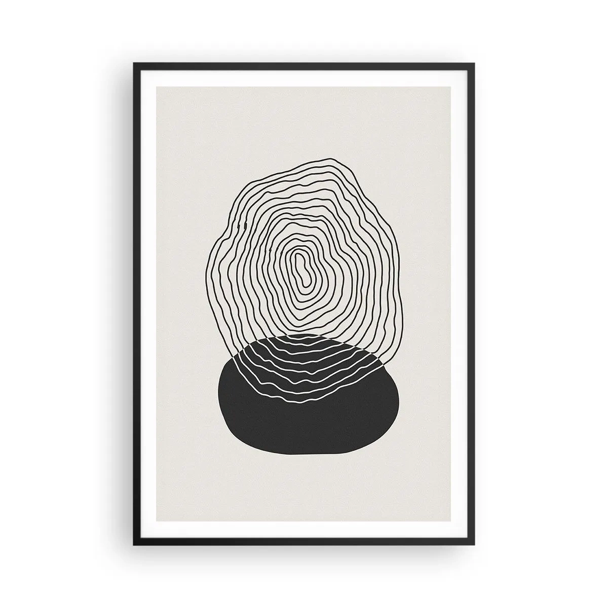 Plakat i sort ramme - Varighed og vibration - 70x100 cm