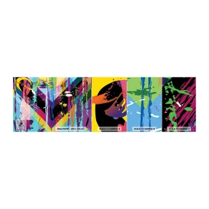 Fototapet Prøve Standard Eco - Fra top til bund - Abstraktion, Stykke, Grafik - 100x30 cm